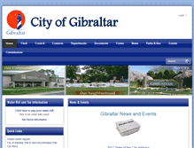 Tablet Screenshot of cityofgibraltar.net